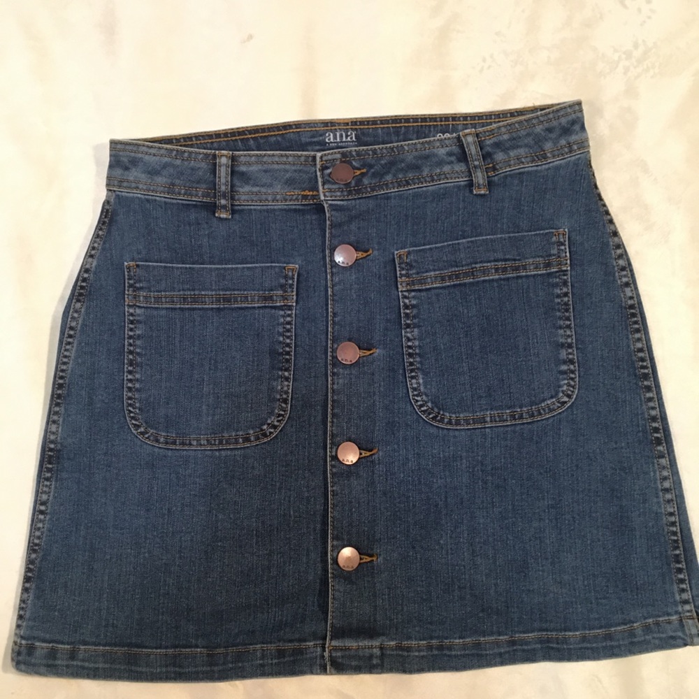 a.n.a Jean Button Down Skirt Size 29/8